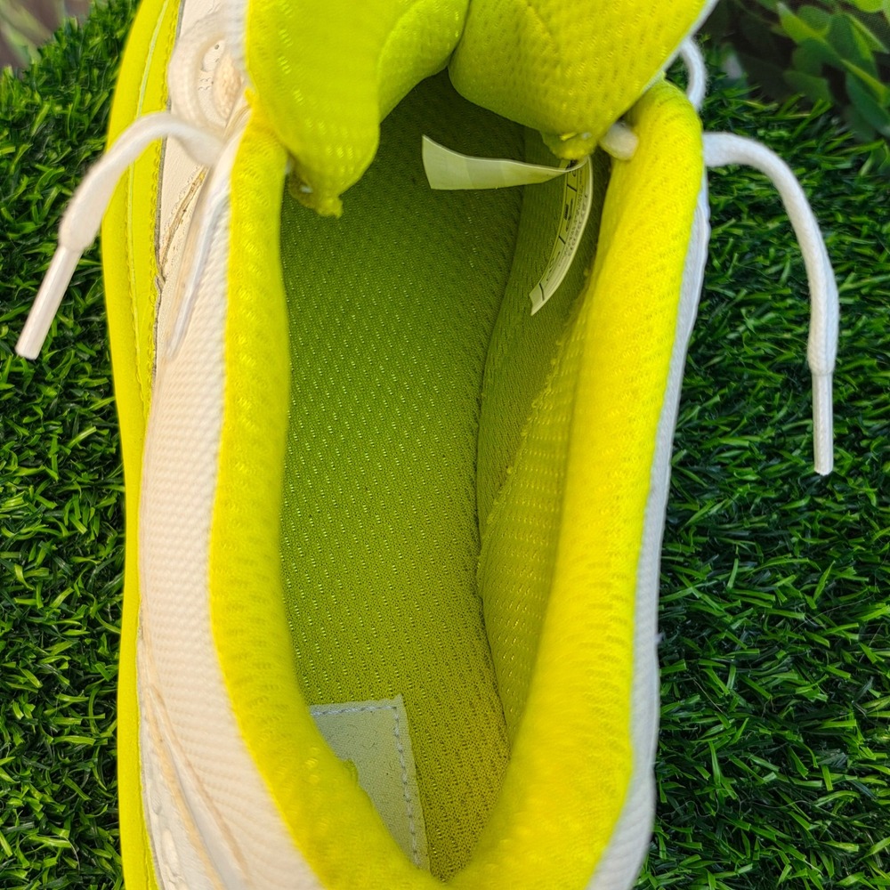 UGG CA805 Sulfur White Neon Yellow Leather Sneakers 1114262 Mens 12 - Picture 8 of 12